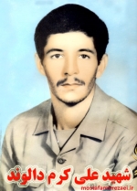تصاویر شهید علی کرم دالوند