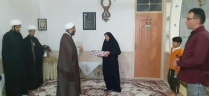 ادای احترام به خانواده شهید جاویدالاثر مرتضی زرین جویی