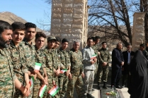 آیین میهمانی لاله ها در گلزار شهدای روستای صاحب الزمان(عج) خرم آباد، برگزار شد/تصاویر