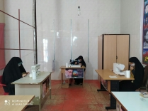 کارگاه تولید ماسک گروه جهادی هیئت فرهنگی_مذهبی فاطمه الزهرا(س) در منطقه ماسور افتتاح شد.