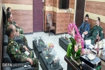 دیدار مدیرکل حفظ آثار دفاع مقدس لرستان با فرمانده تیپ ۲۸۴ شهید رستمی