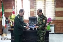 دیدار مدیرکل حفظ آثار دفاع مقدس لرستان با فرمانده تیپ ۲۸۴ شهید رستمی