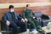 دیدار مدیرکل حفظ آثار دفاع مقدس لرستان با فرمانده تیپ ۲۸۴ شهید رستمی