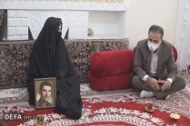 دیدار مدیرکل بنیاد شهید لرستان با خانواده شهید «نصیرمیر دریکوند»
